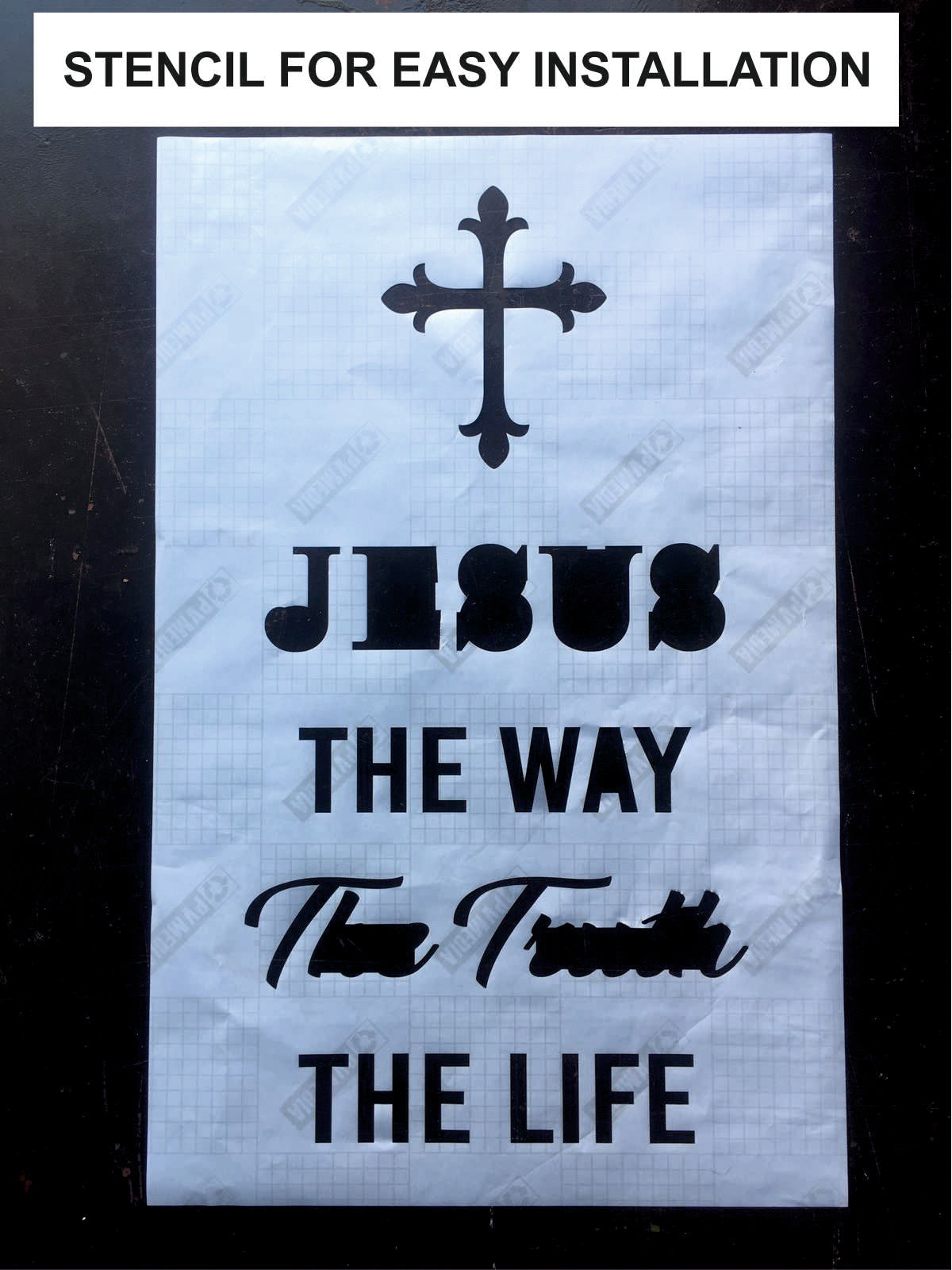 R99- JESUS the way -Bible Verse Phrase, quotes