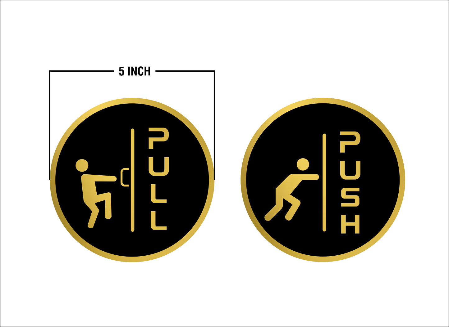 S5- Push Pull Sign Circle 1