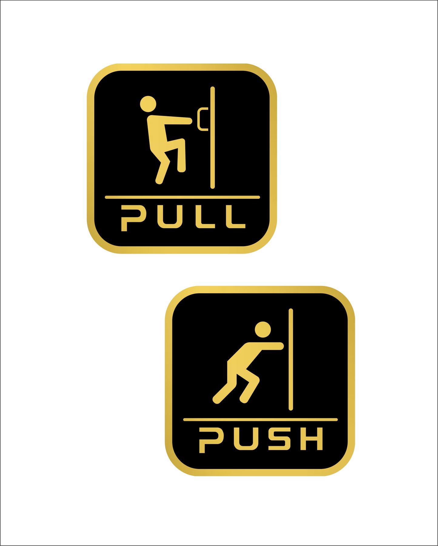 S4- Push Pull Sign Square 2