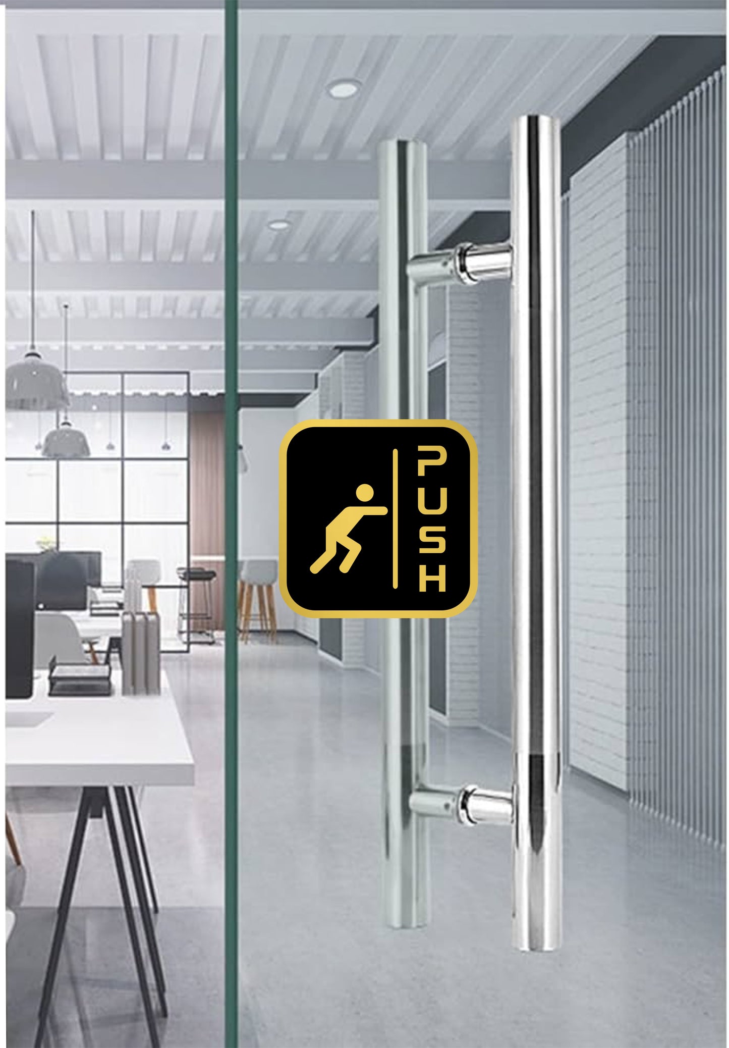 S3- Push Pull Sign Square 1