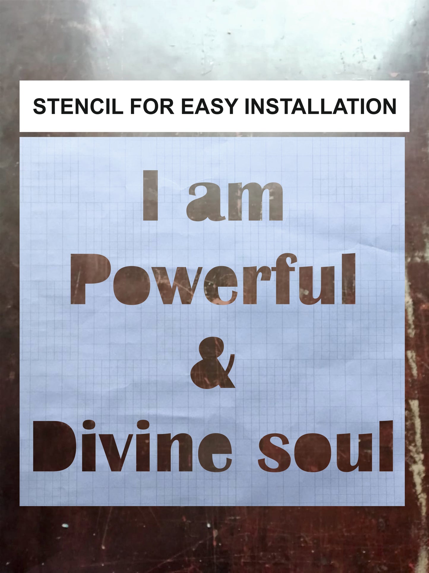 Wall Quote-3, 'I am Powerful & Divine Soul,