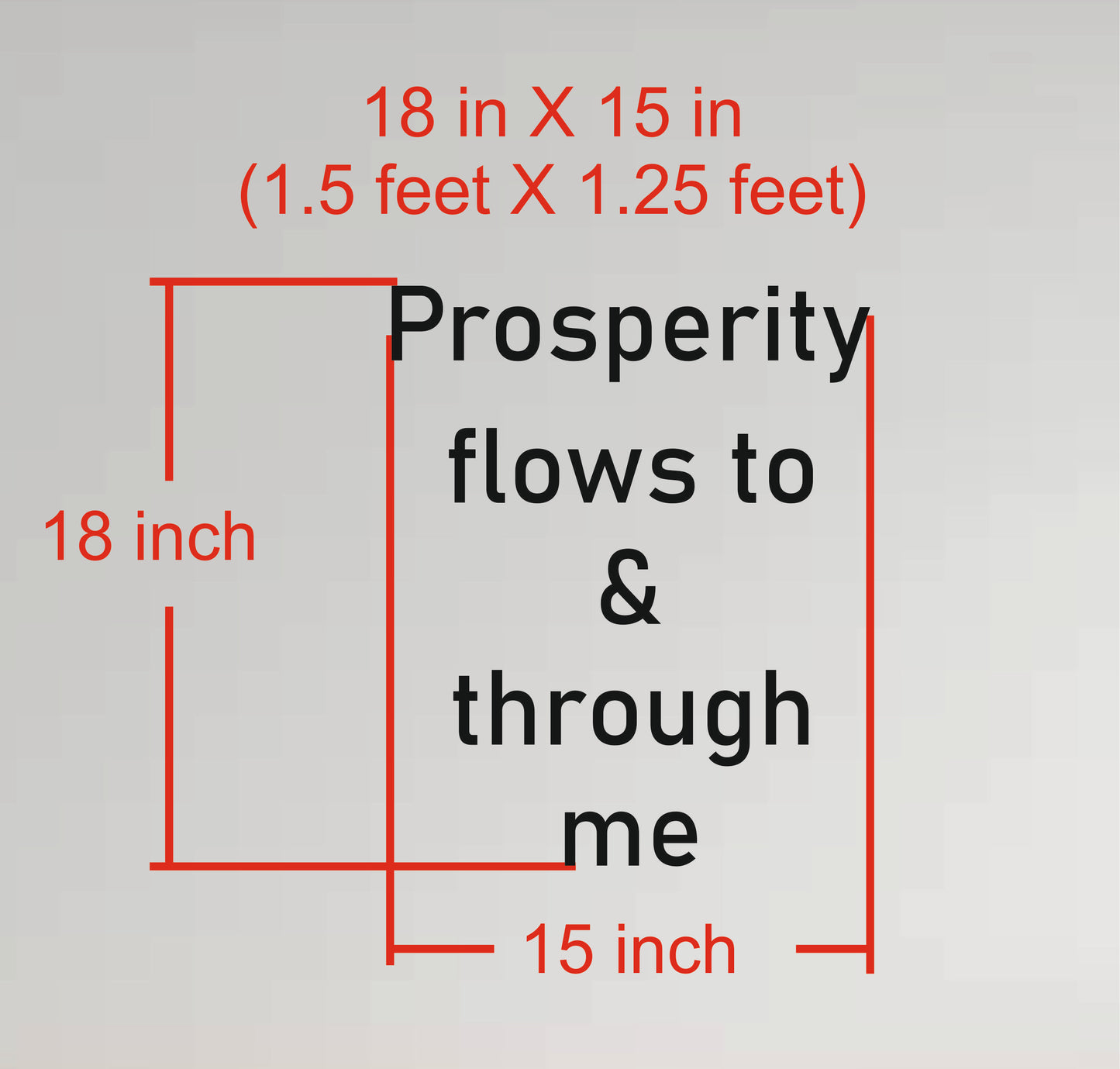 Wall Quote-8, Prosperity Flows to & Through me