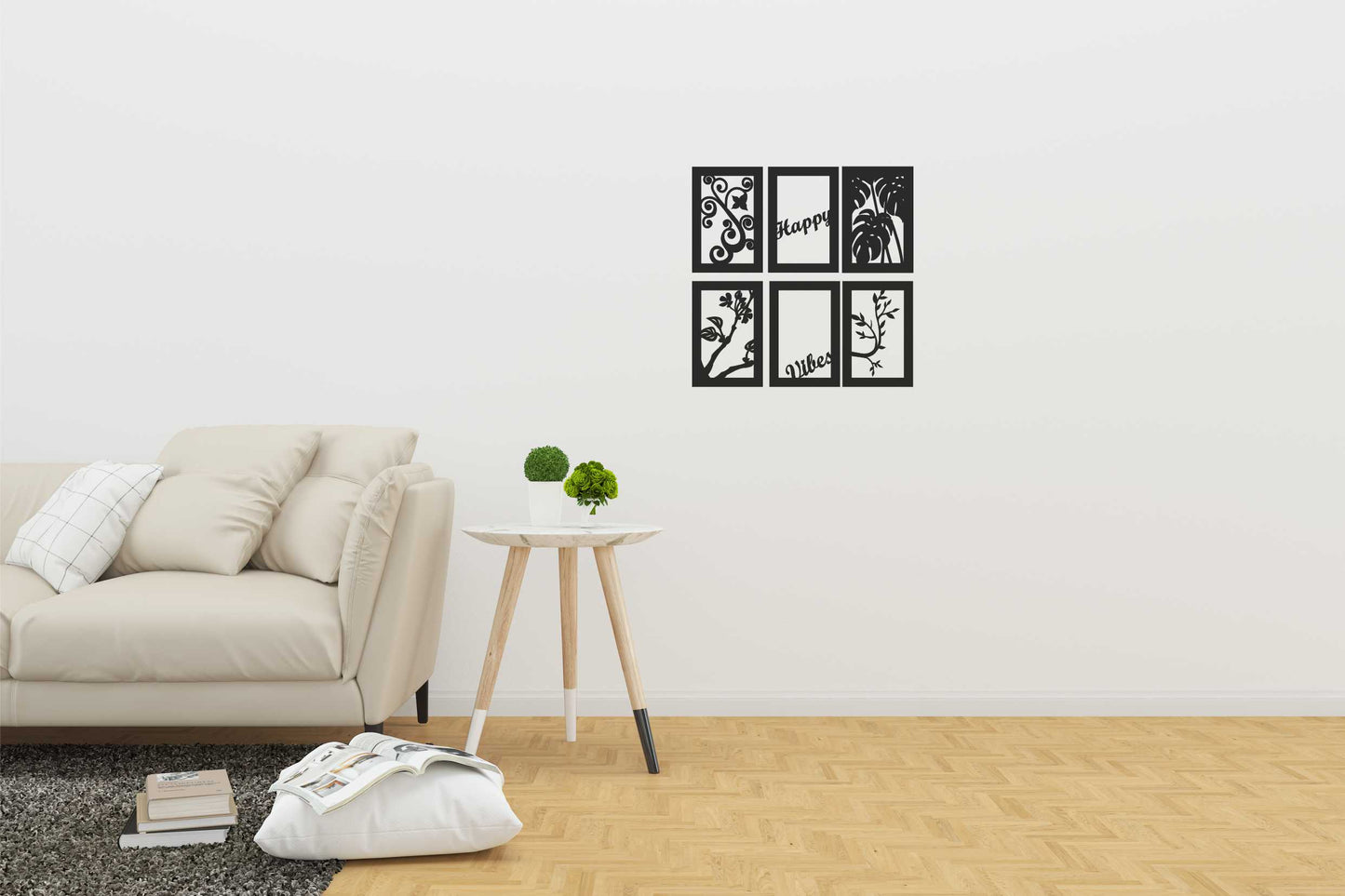 W6 - Wall Decor Frames Set - 6