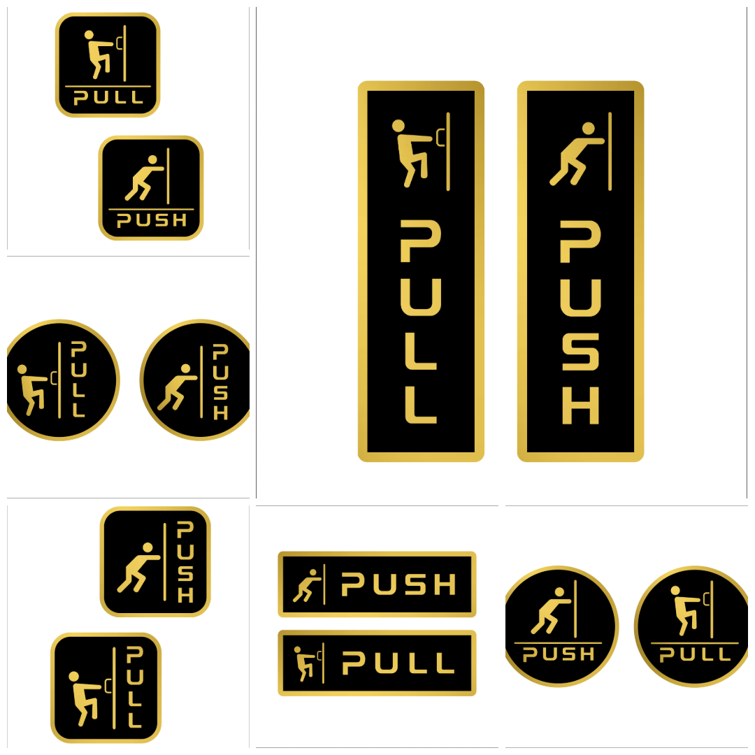 Push Pull Sign Series