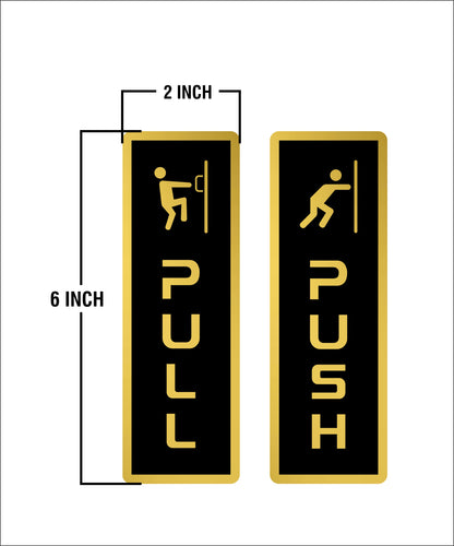 S1- Push Pull Sign Vertical