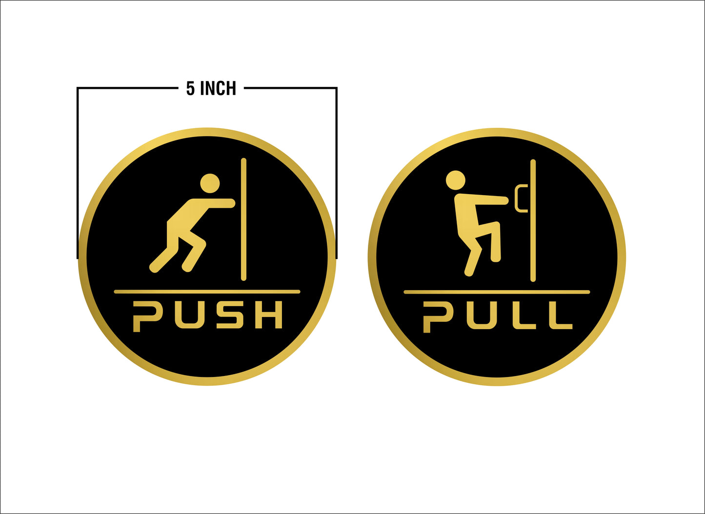 S6- Push Pull Sign Circle 2
