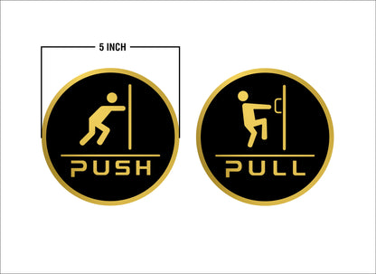 S6- Push Pull Sign Circle 2