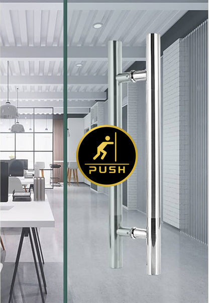 S6- Push Pull Sign Circle 2