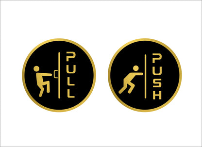 S5- Push Pull Sign Circle 1