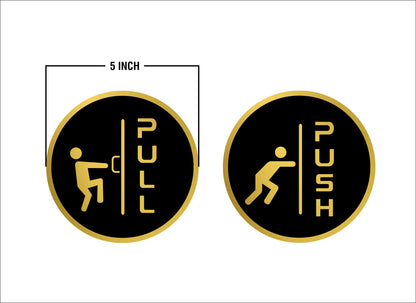 S5- Push Pull Sign Circle 1