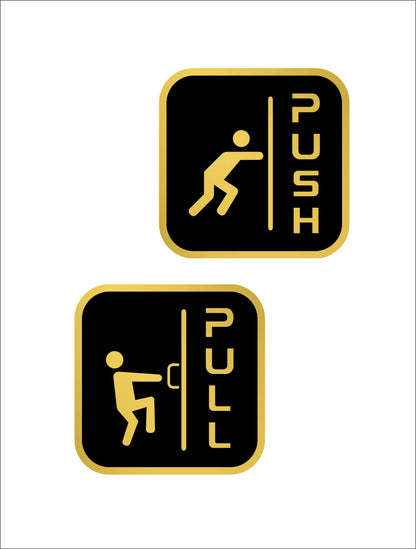 S3- Push Pull Sign Square 1