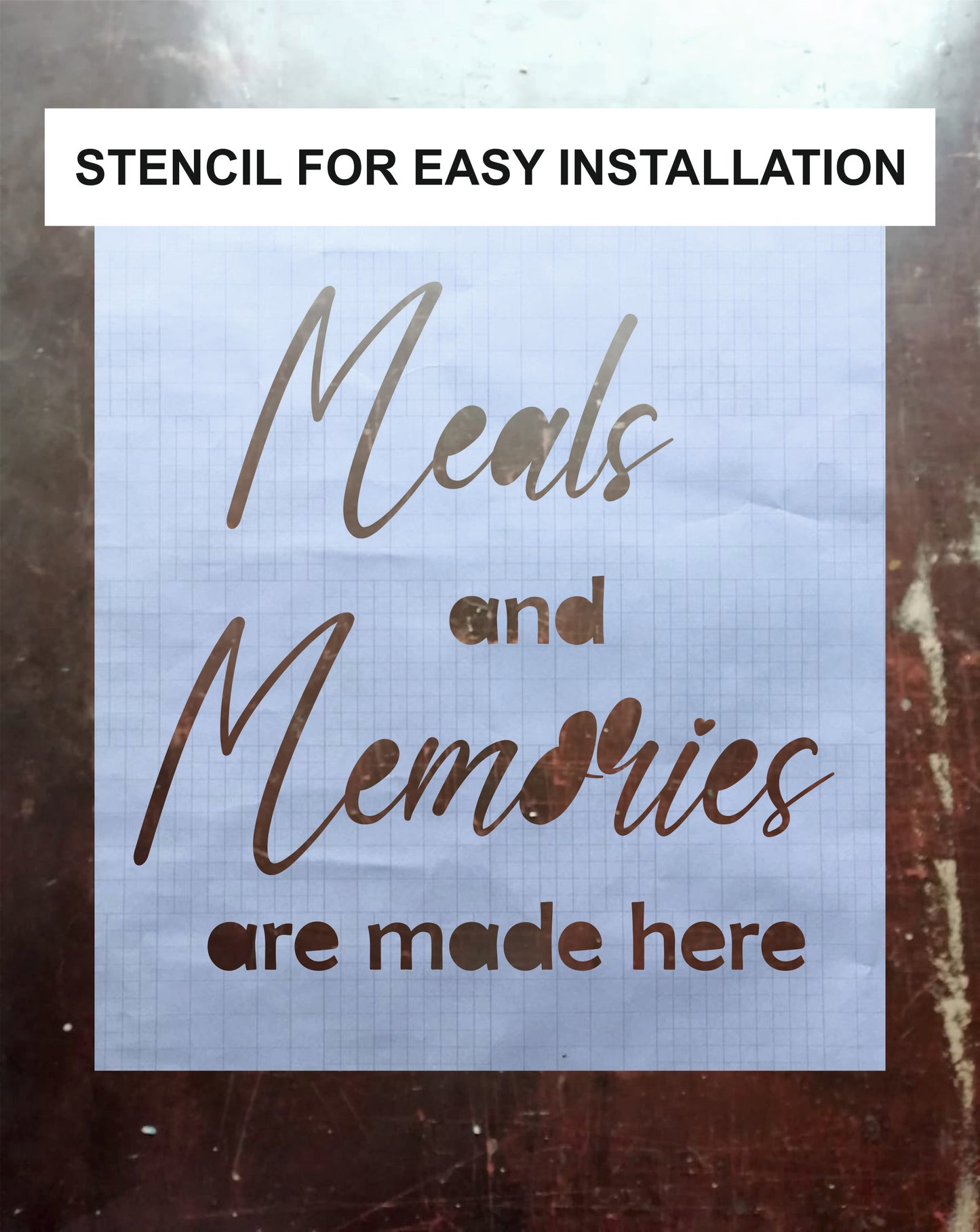 Wall Quote-5, Meals and Memories are made here