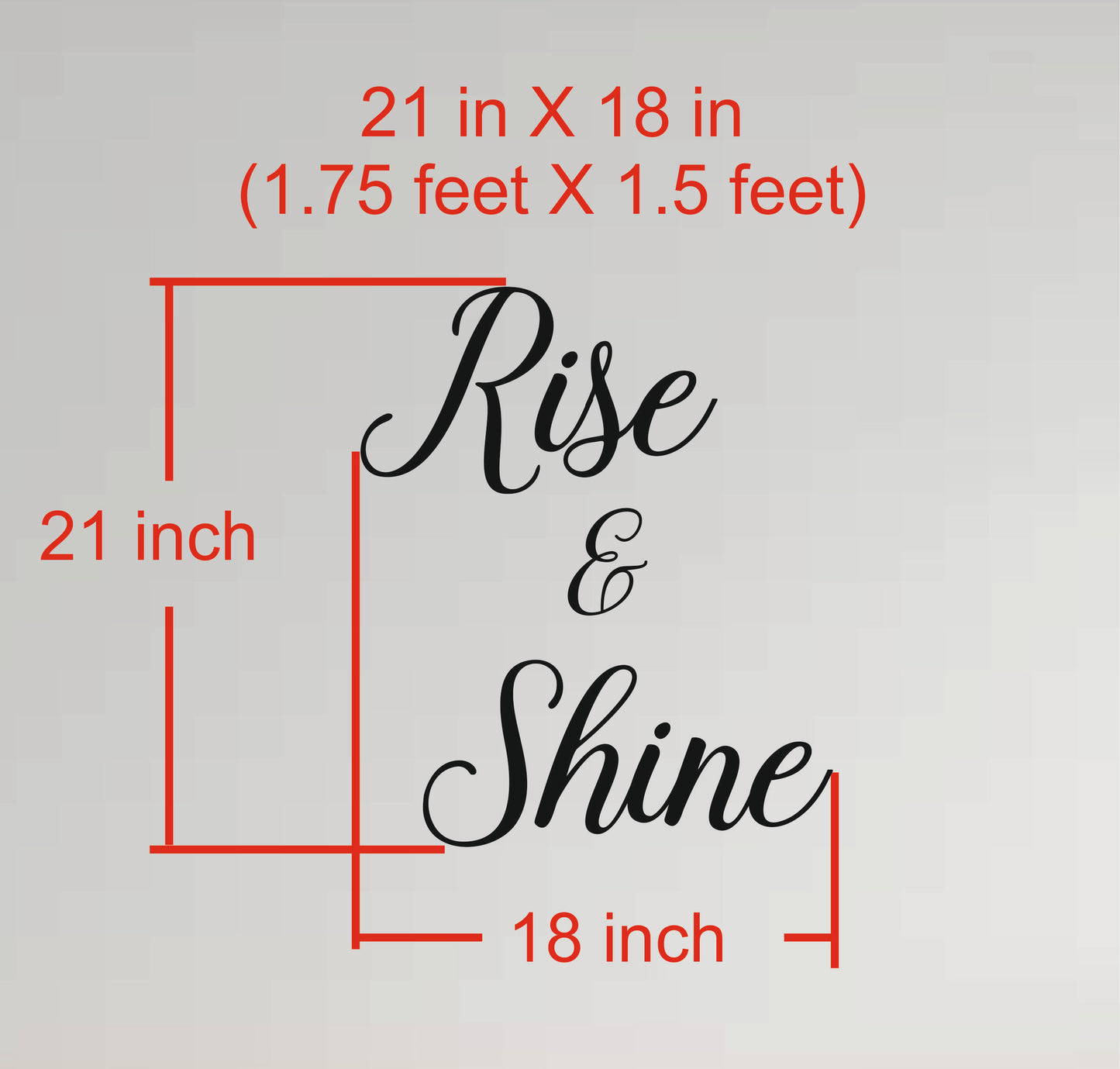 Wall Quote-6, Rise & Shine