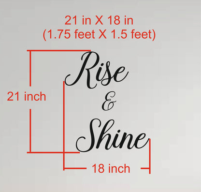 Wall Quote-6, Rise & Shine