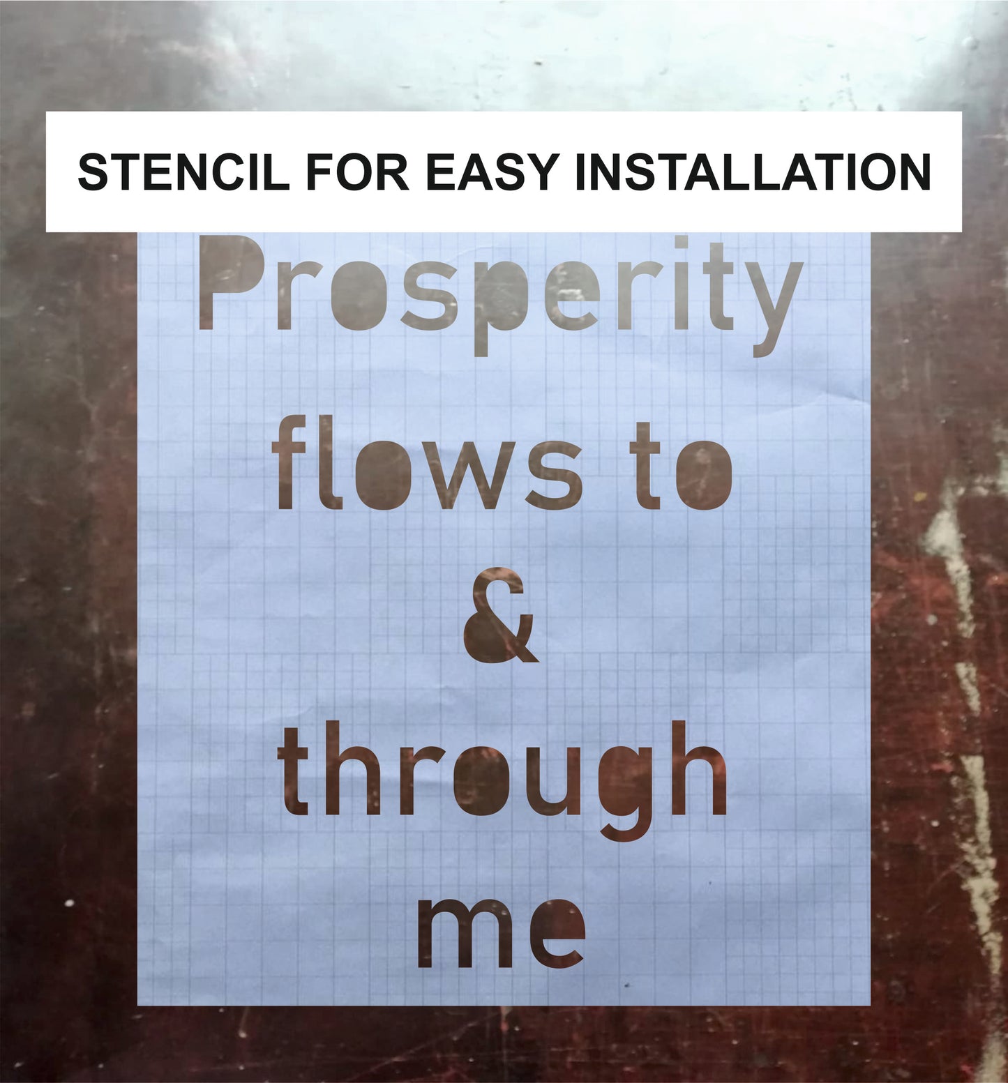 Wall Quote-8, Prosperity Flows to & Through me