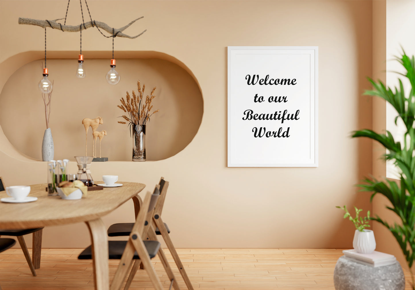 Wall Quote-2, Welcome to our Beautiful World