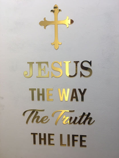 R99- JESUS the way -Bible Verse Phrase, quotes