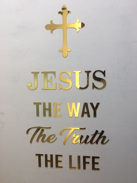 R99- JESUS the way -Bible Verse Phrase, quotes