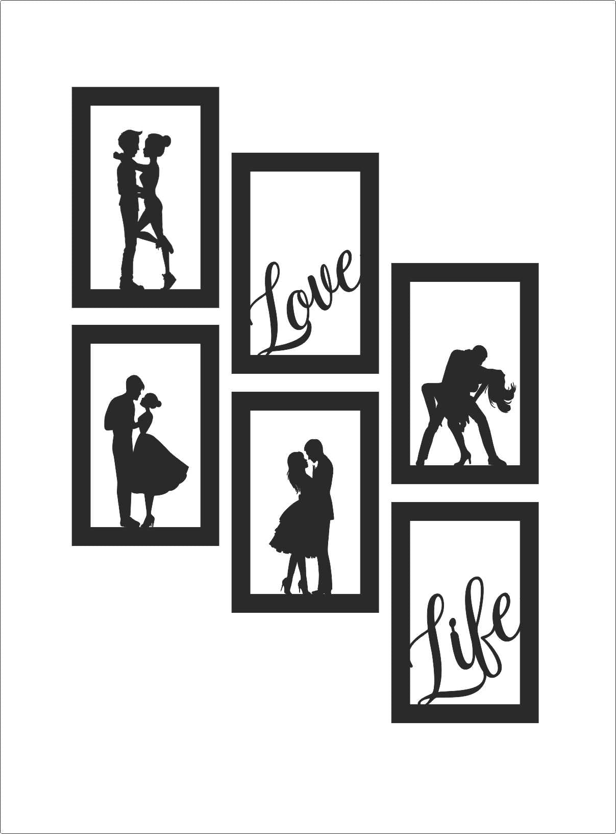 W1 - Wall Decor Frames Set - 1