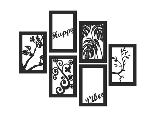 W6 - Wall Decor Frames Set - 6